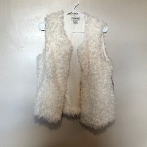 Faux wool vest